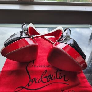 Christian Louboutin Black and Red Heels
